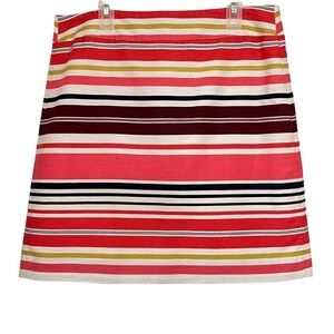LOFT Outlet Cotton Striped Pencil Skirt Size 4